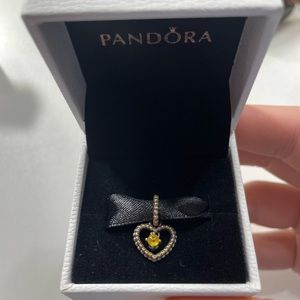 Pandora November Heart Birth Stone Charm